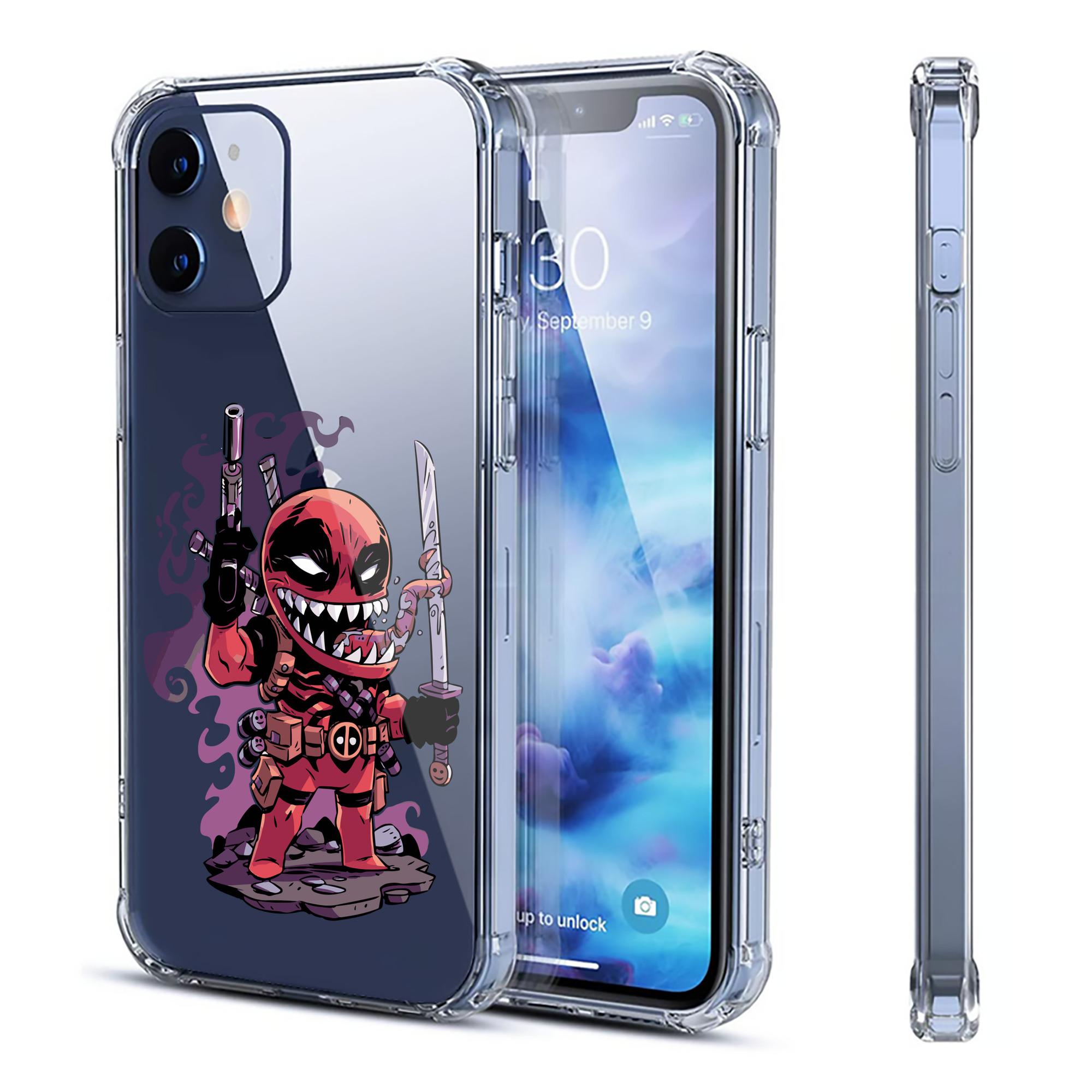 （画像用） アベンジャーズ The Avengers 【iPhone 12シリーズ対応】透明スマホケース（クリアソフトケース）